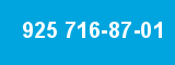 925 716-87-01 925 716-87-01